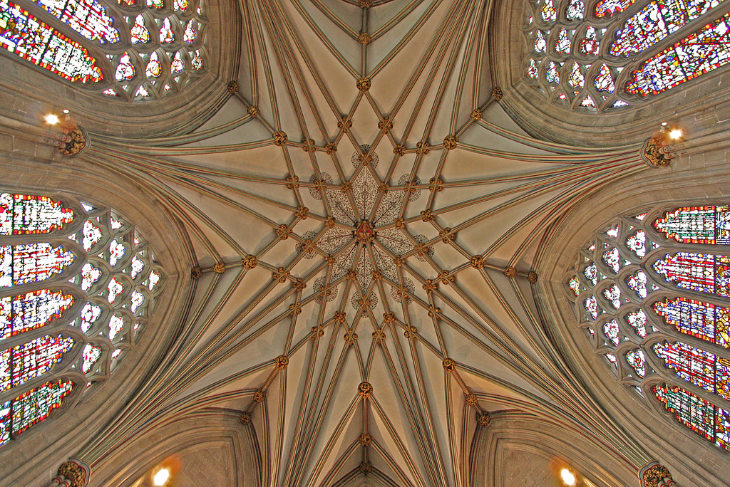 Wells Cathedral: το περίπλοκο γεωμετρικό σχήμα του παρεκκλησίου Παναγίας, τελείωσε το 1326.